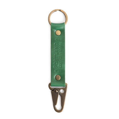 Cowboy Mint*Long | leather logo branded keychain
