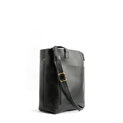 Pebbled--black*Classic | Medium Tote with dual shoulder straps and crossbody strap
