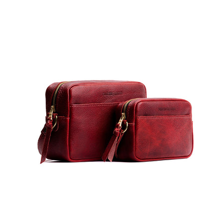 Chili Red | Two sizes of rectangular crossbody with adjustable strap