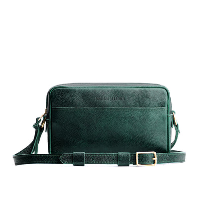 Forest Green*Large | rectangular crossbody with adjustable strap