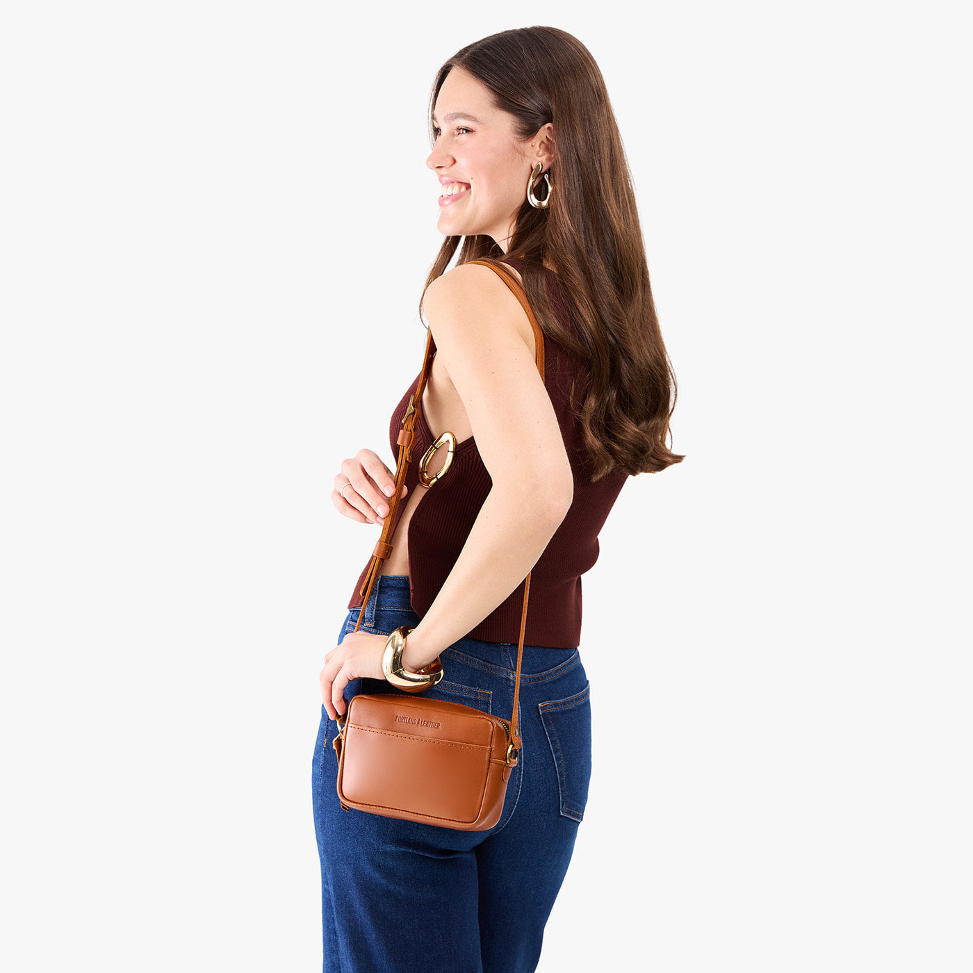 Honey*Small | Mid-size rectangular crossbody with adjustable strap