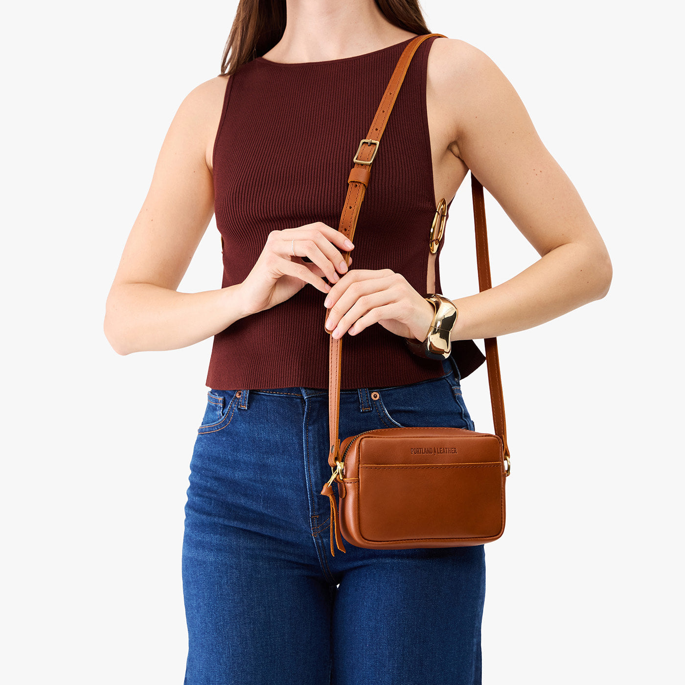 Honey*Small | Mid-size rectangular crossbody with adjustable strap