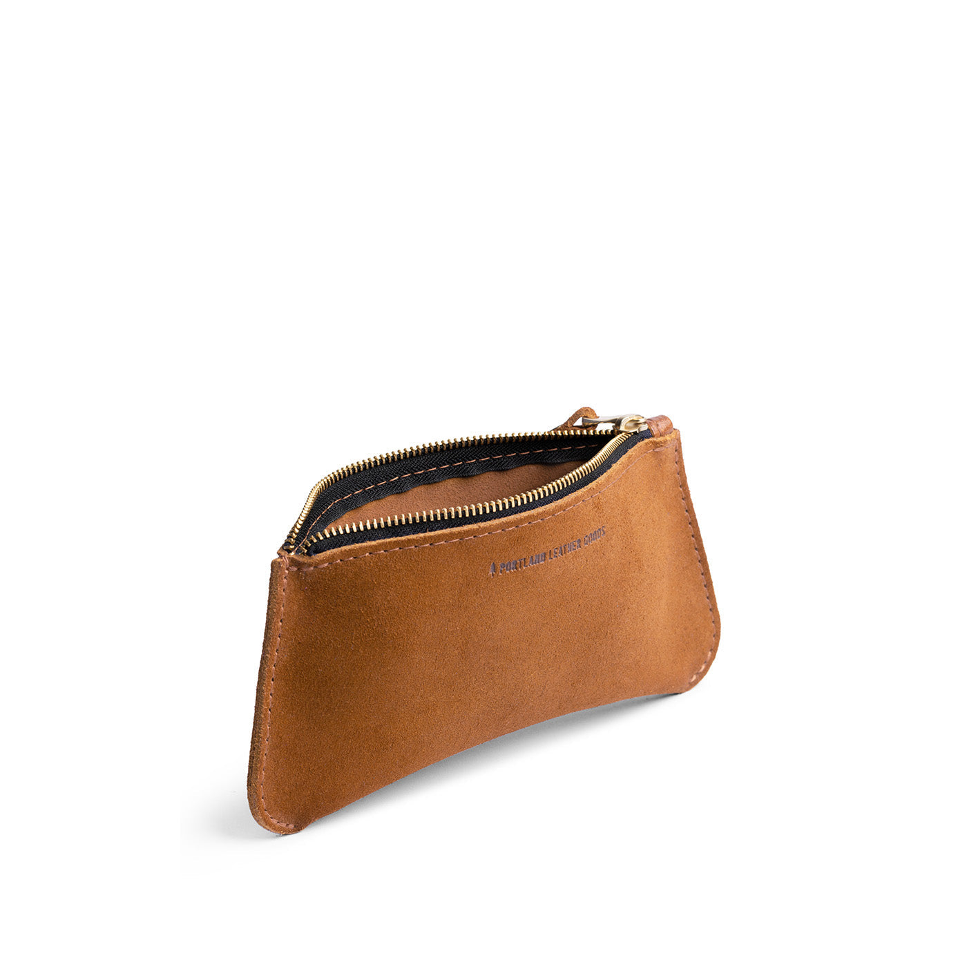 Jackson*Large | Small pouch with a top zipper and unique curved bottom