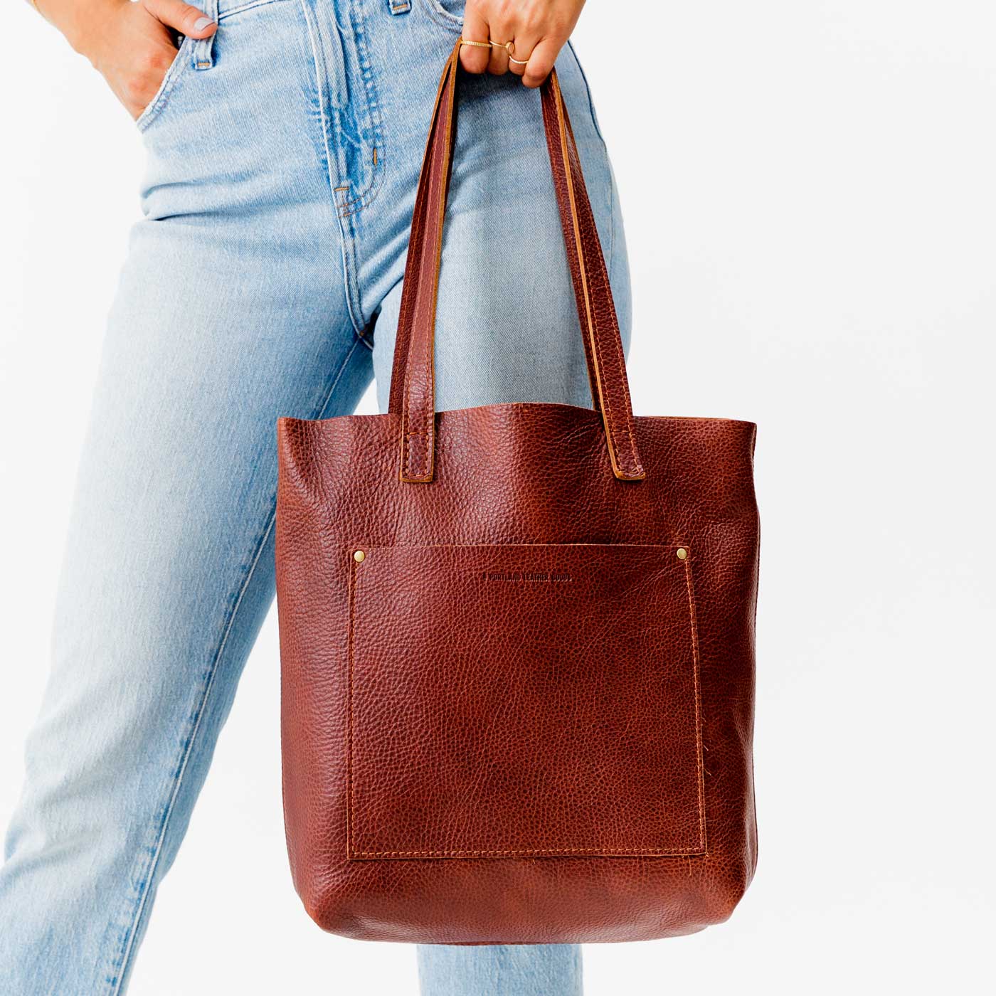 Nutmeg | Medium Tote with dual shoulder straps and crossbody strap