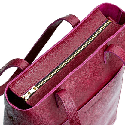 Orchid*Zipper | Medium Tote with dual shoulder straps and crossbody strap