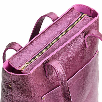 Ultra Violet*Zipper | Medium Tote with dual shoulder straps and crossbody strap