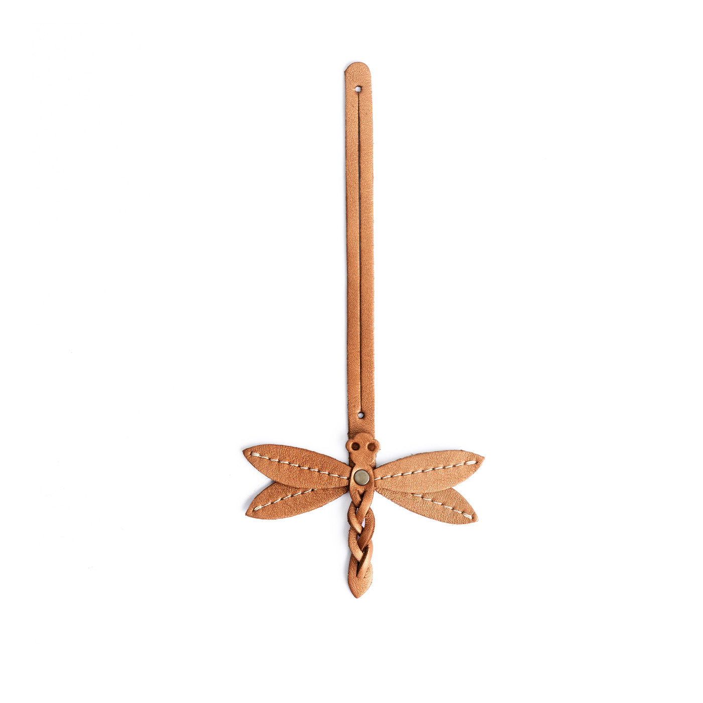 Hava | Dragonfly shaped leather charm tassel