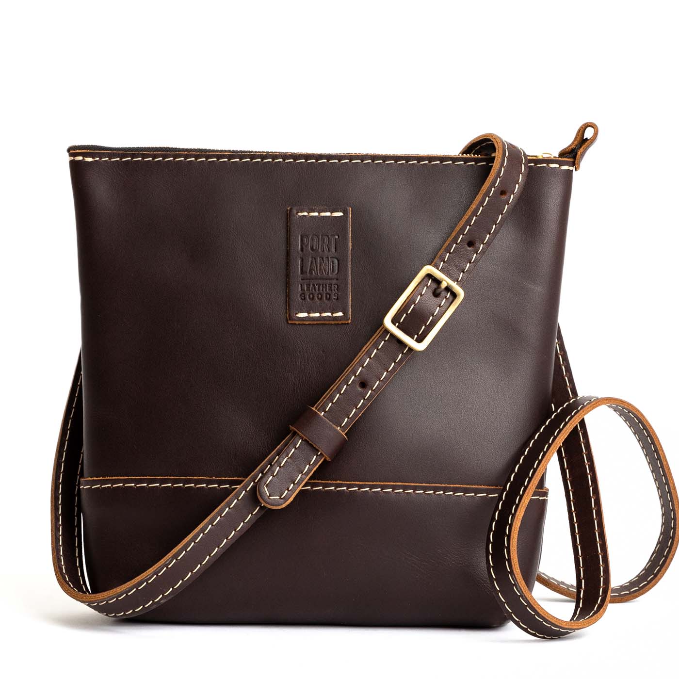 Grizzly | Small rectangular crossbody purse with top zipper and interior pocket