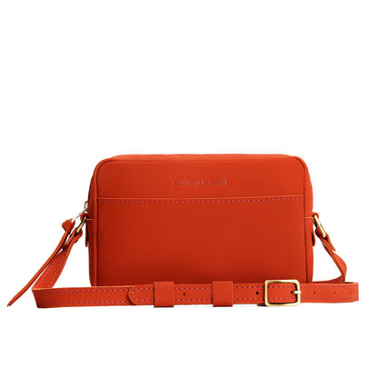 Paprika*Large | Mid-size rectangular crossbody with adjustable strap