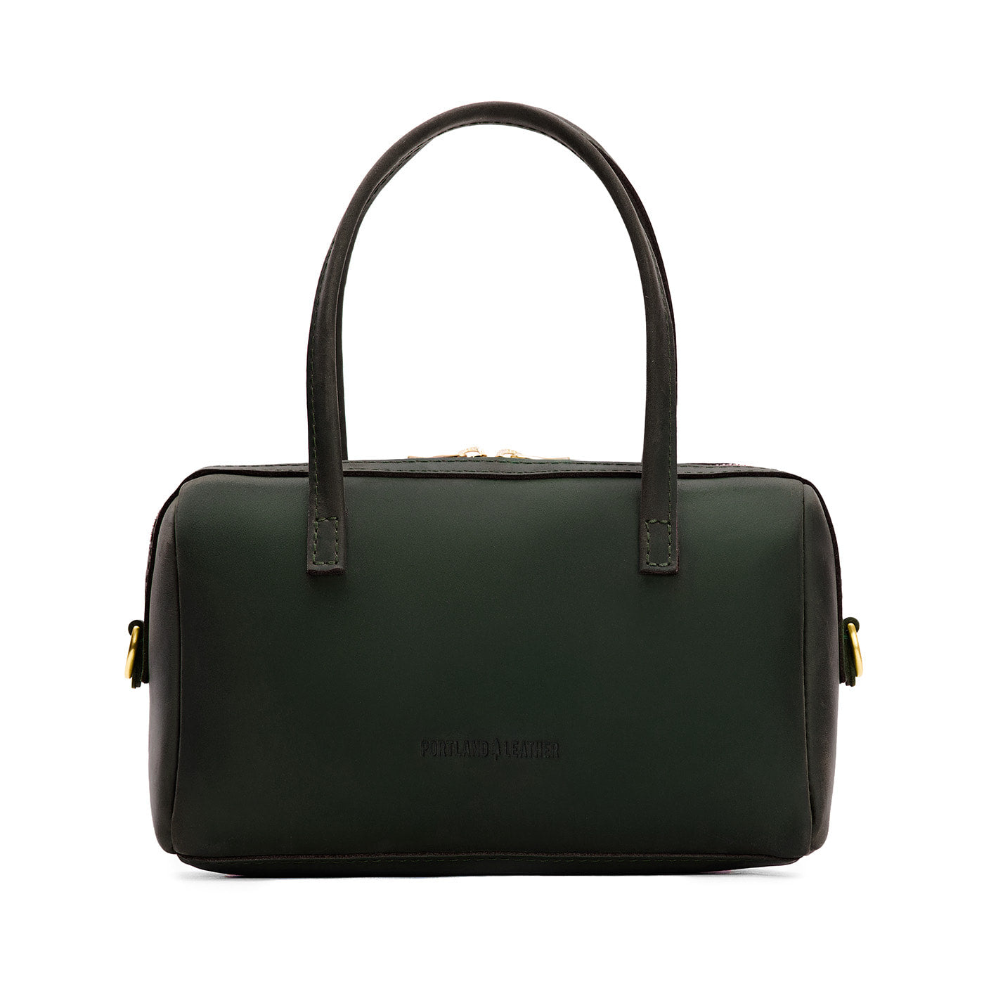 Evergreen*Large | Mini duffle shaped handbag with crossbody strap