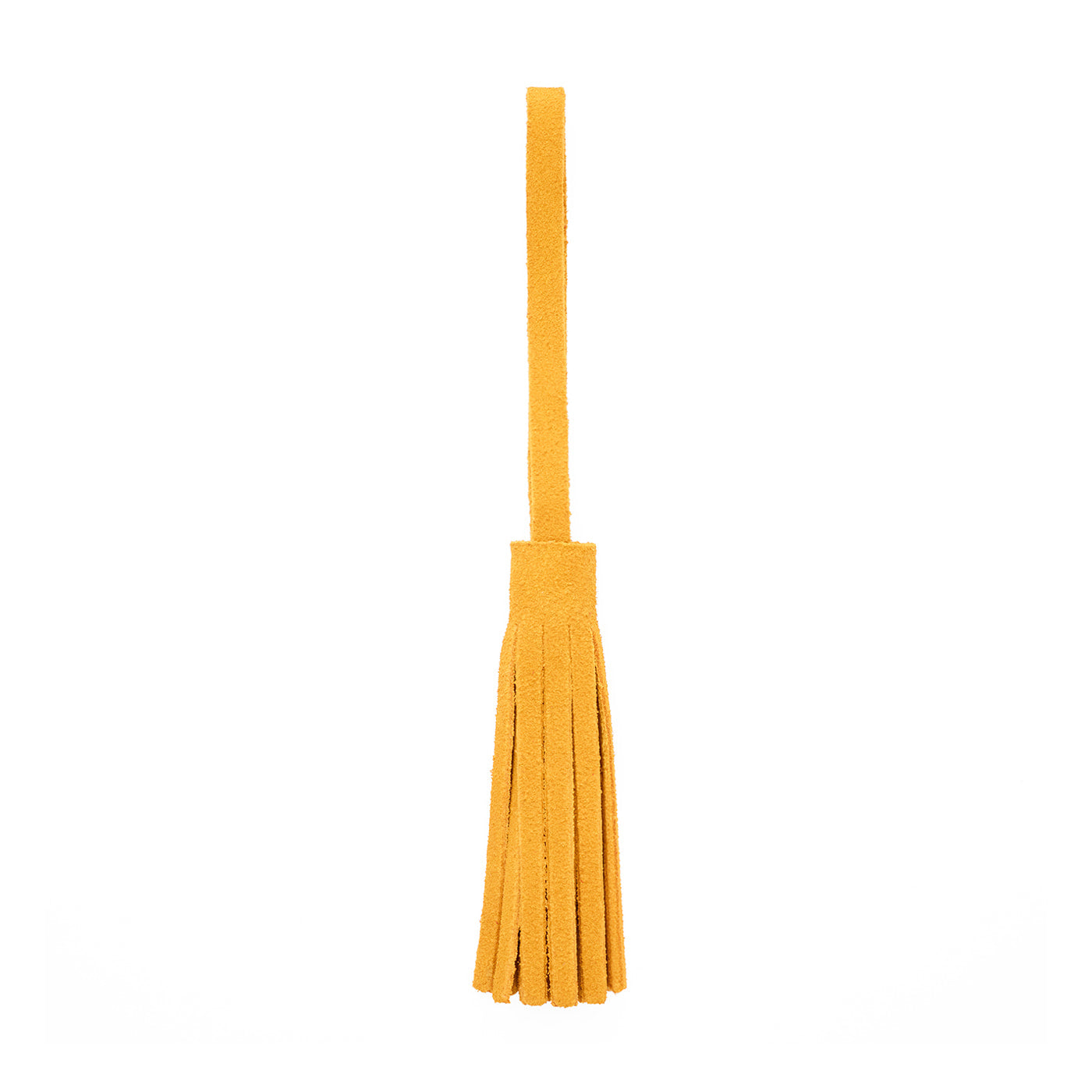 Dijon*Large | Fringed leather tassel with leather loop