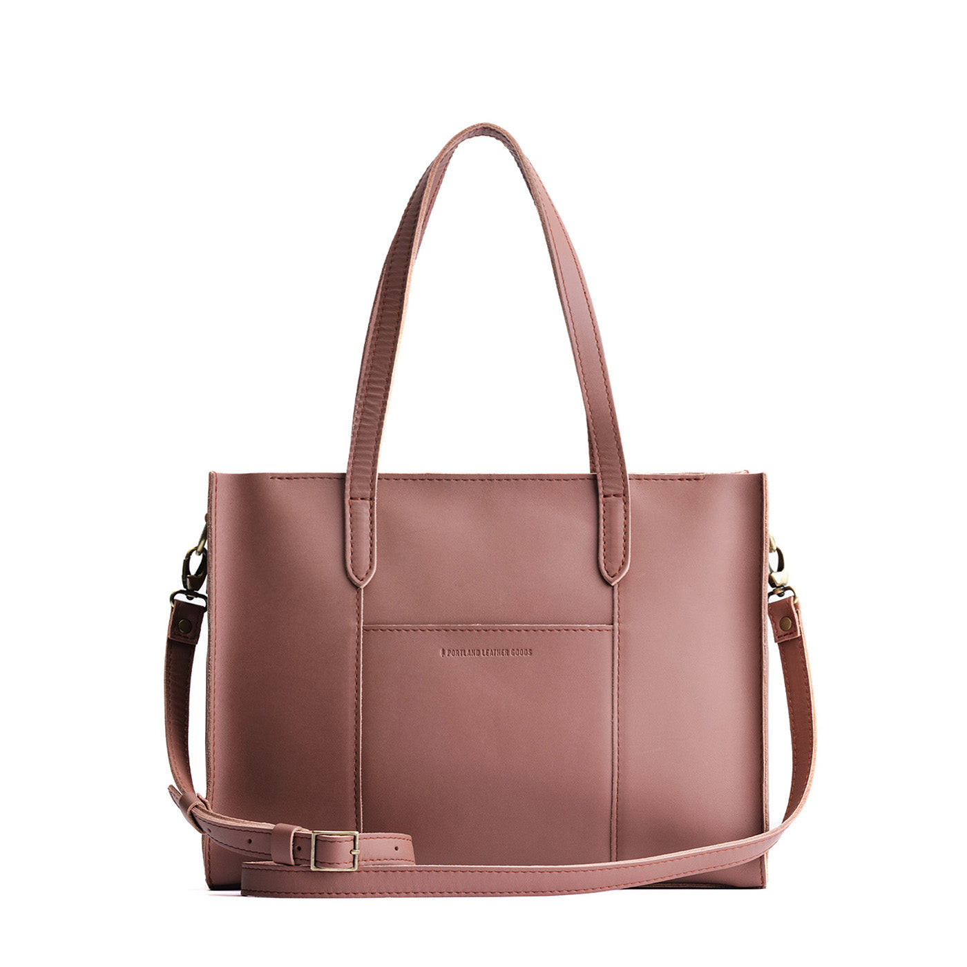 Sunkissed*East/West | Structured wide tote bag with overlapping panels and crossbody strap