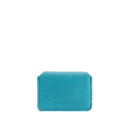 Baja | Backside of small leather wallet with debossed PLG logo