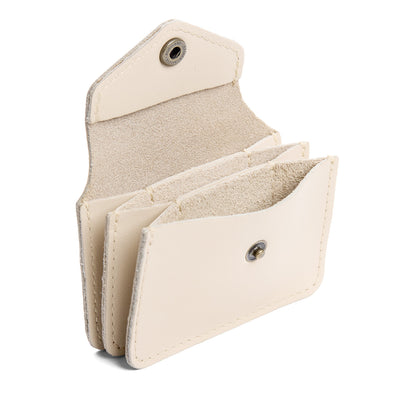 Bone*Plus | Small leather wallet with snap closure