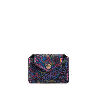 Carnival*Plus | Small leather wallet with snap closure