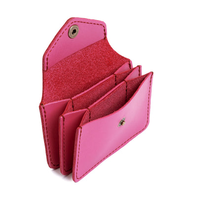 Lip Gloss*Plus | Small leather wallet with snap closure