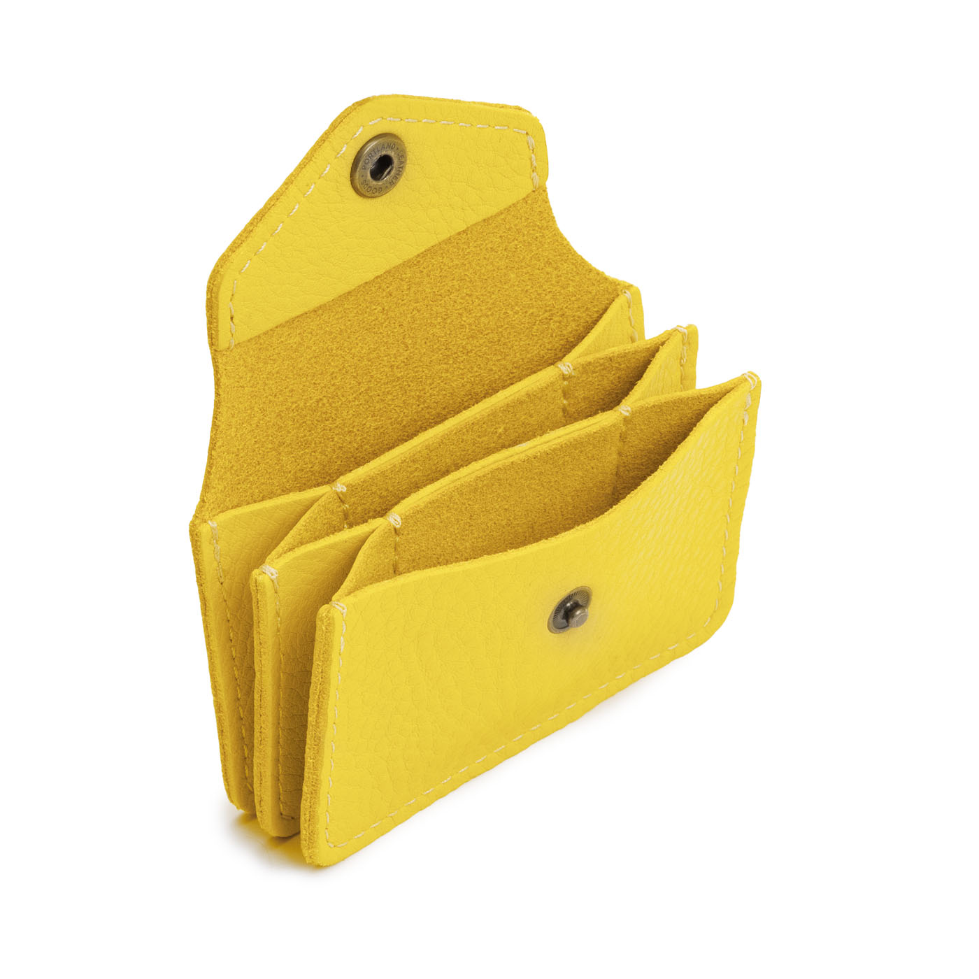 Naples*Plus | Small leather wallet with snap closure
