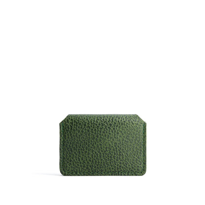 Avocado | Small leather wallet with snap closure