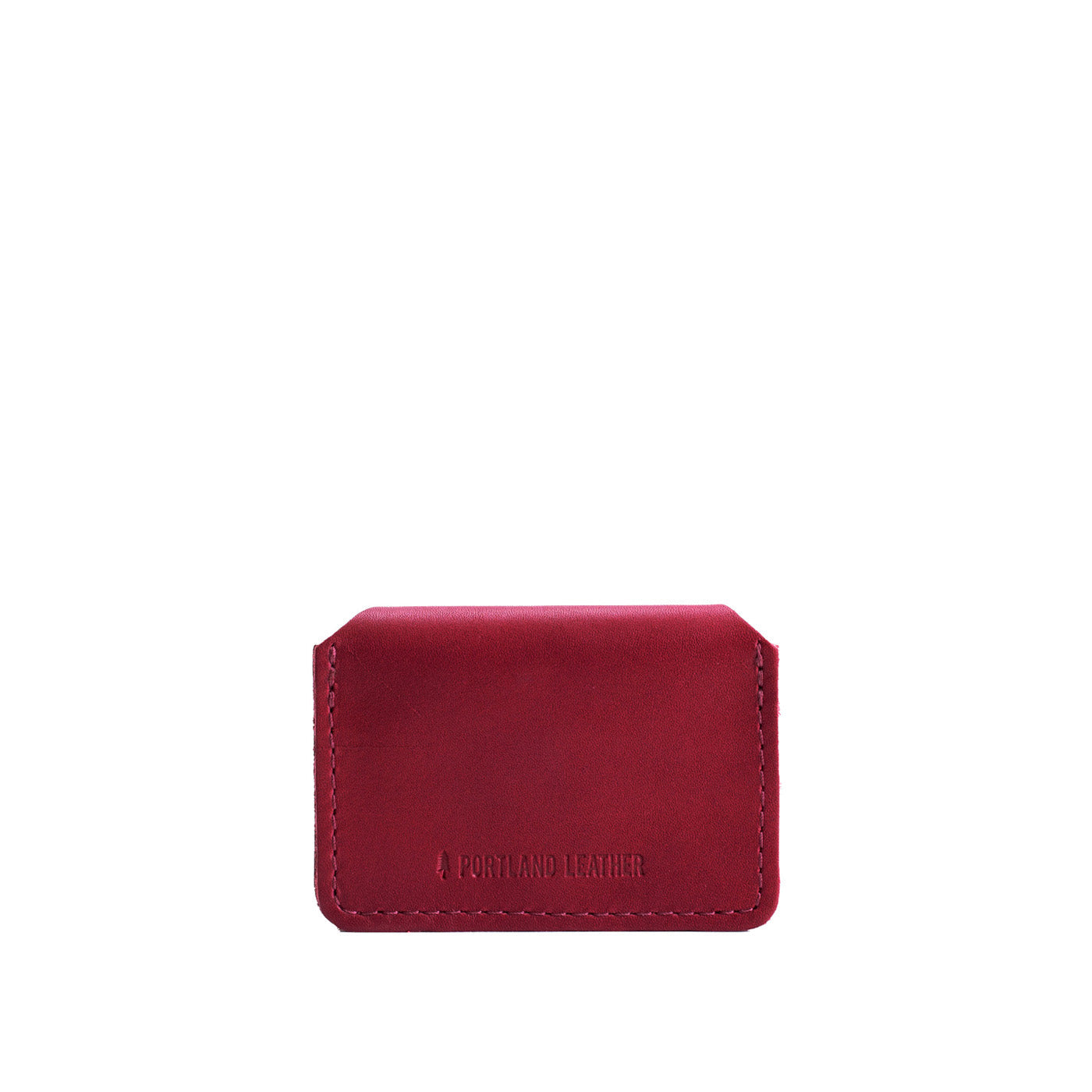 Berry Good | Small leather wallet with snap closure