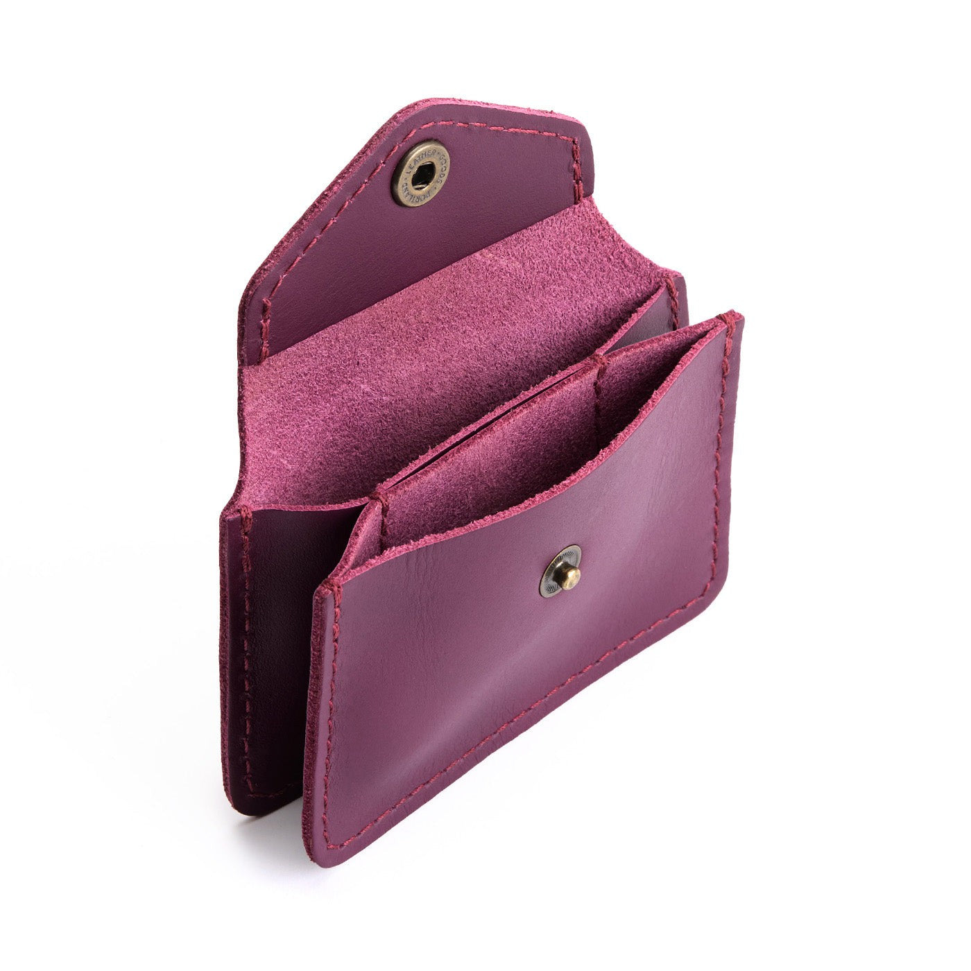 Lollipop*Classic | Small leather wallet with snap closure