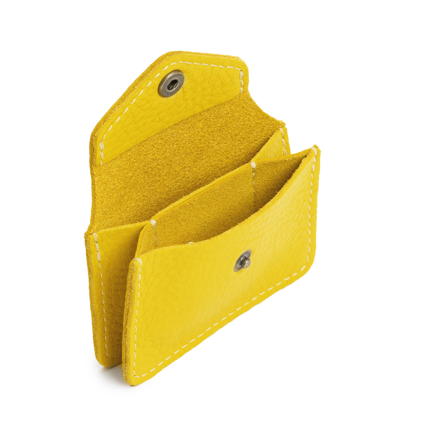 Naples*Classic | Small leather wallet with snap closure