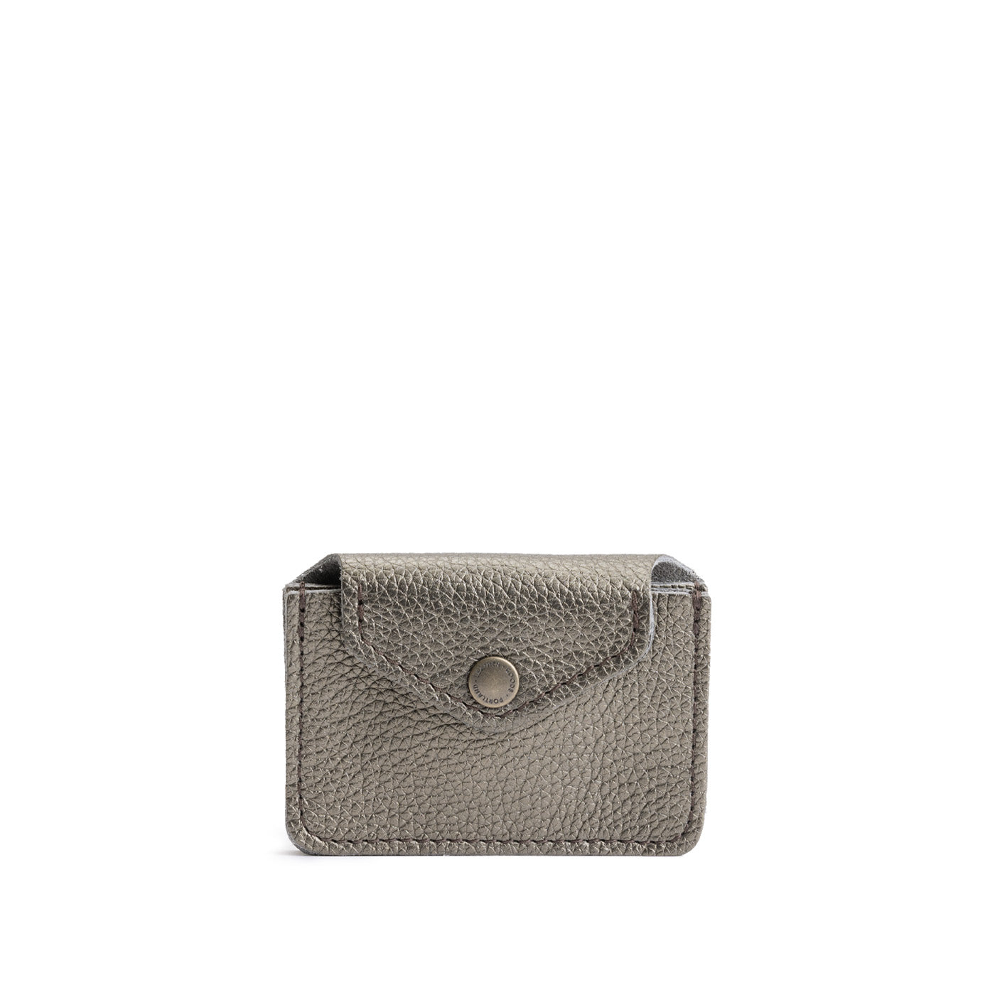 Stardust | Small leather wallet with snap closure