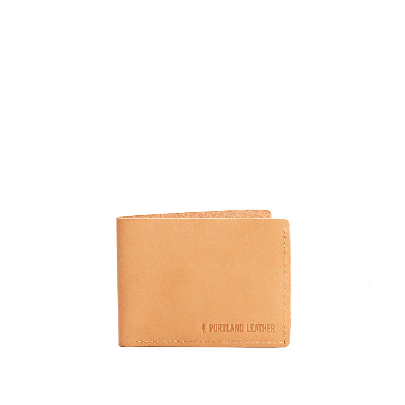 Naturale | Leather bifold wallet with six geometric card slots