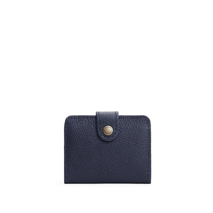 Night Owl | Small leather wallet with snap closure