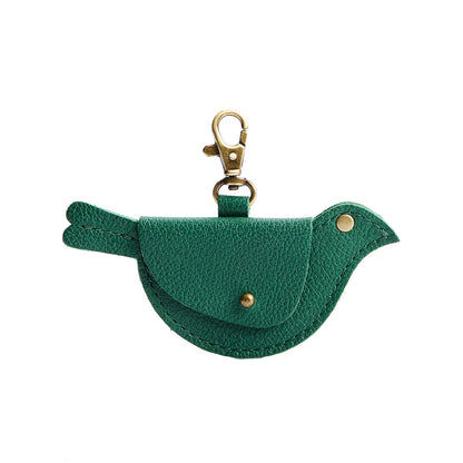 Bacalar | Bird shaped pouch with button closure and lobster clasp