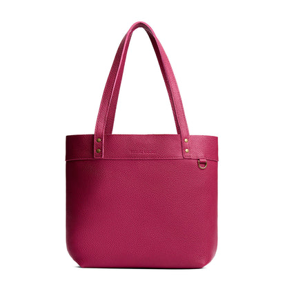 Cosmo*Medium*Classic | Leather tote bag with riveted straps and exterior key loop