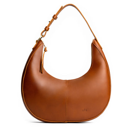 Honey*Large | Large crescent shaped shoulder bag with zipper closure and adjustable strap