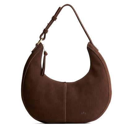 Stagecoach*Large | Crescent shaped shoulder bag with zipper closure and adjustable strap
