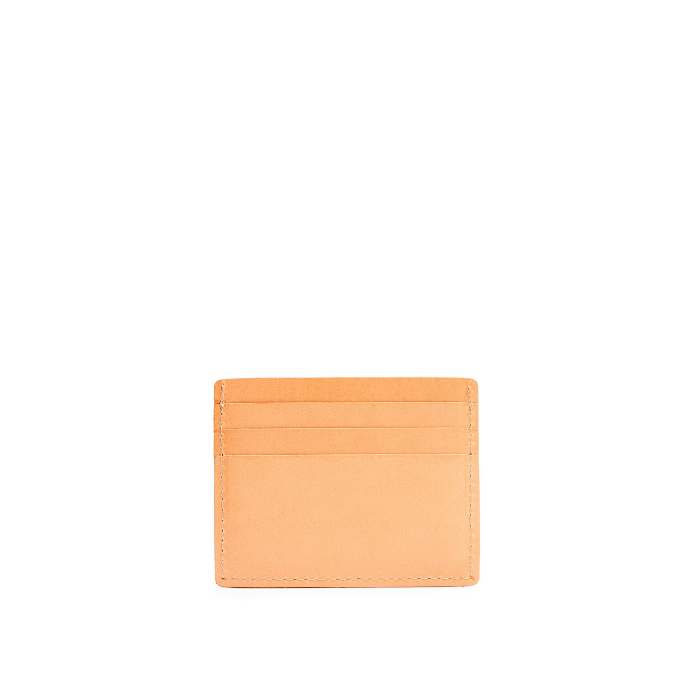 Slim wallet with three card slots and a top slot