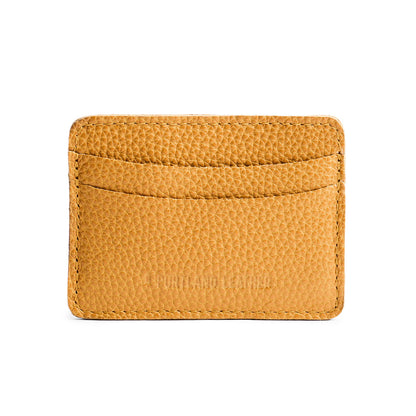 Sunshine | Minimalist leather wallet with card slots and PLG logo