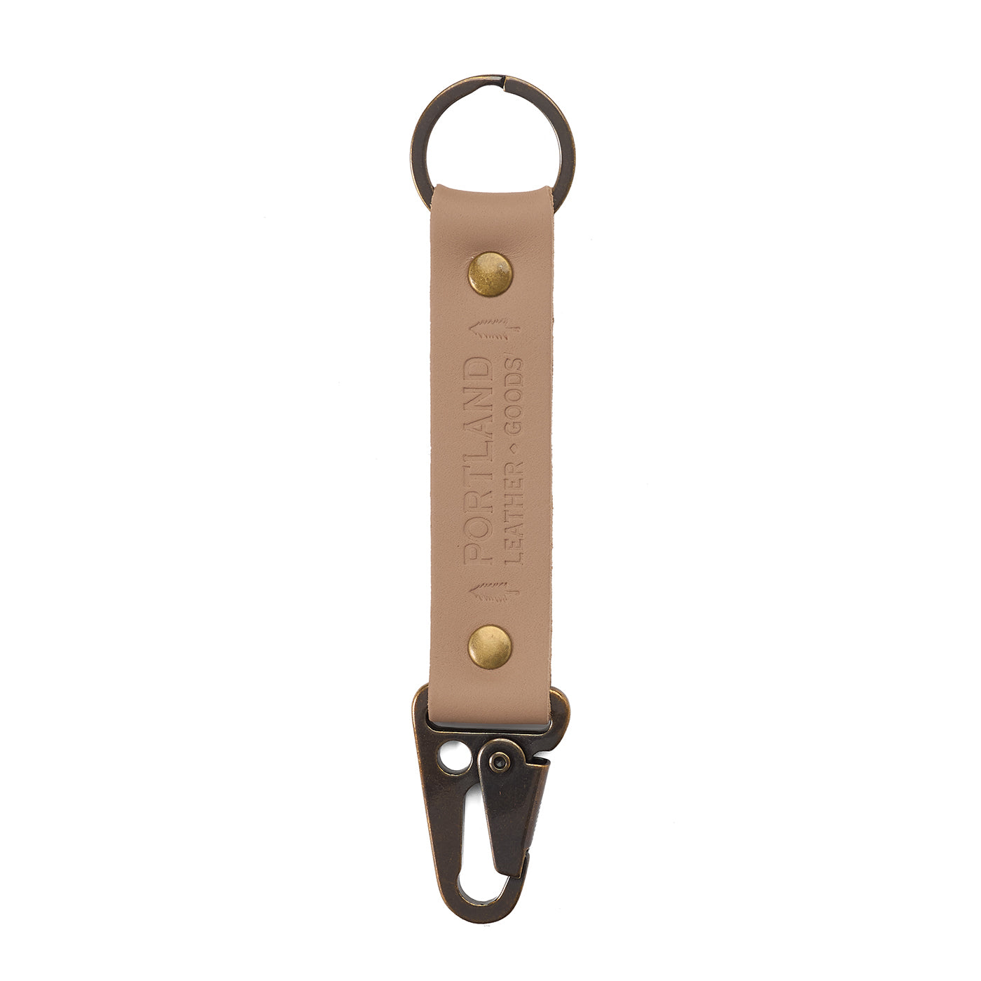 Stone*Long | leather logo branded keychain
