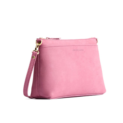 Foxglove*Large | Zip top crossbody bag with detachable strap