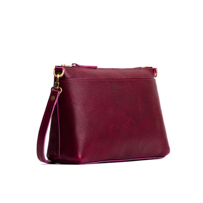 Orchid*Large | Zip top crossbody bag with detachable strap