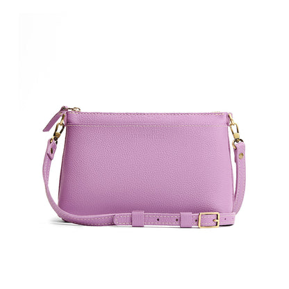 Calla Lily*Small | Zip top petite crossbody bag with detachable strap