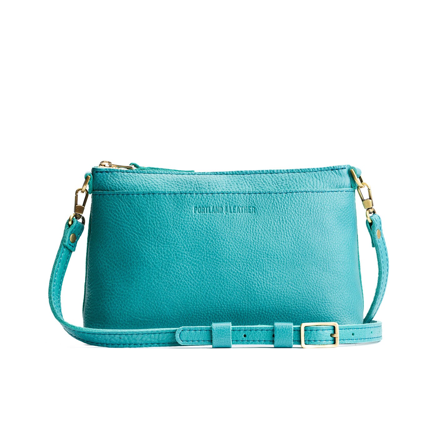 Seafoam*Small | Zip top crossbody bag with detachable strap