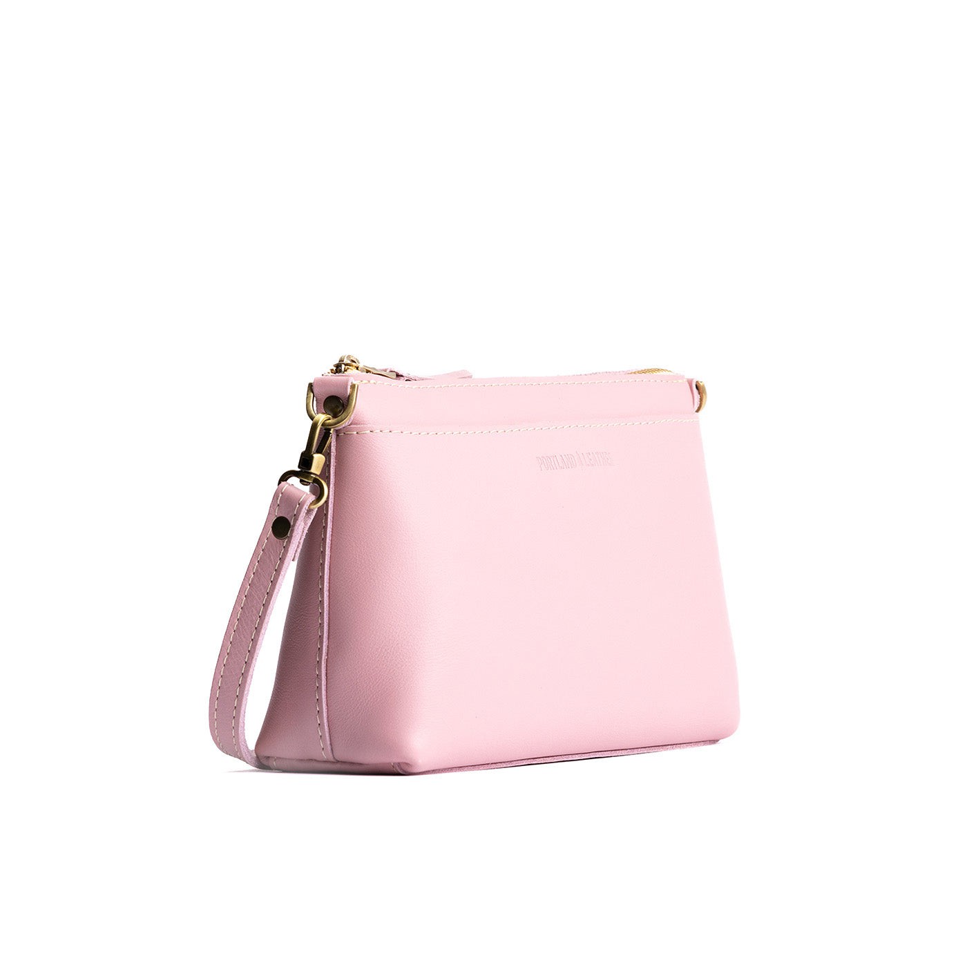 Vintage Pink*Small | Zip top petite crossbody bag with detachable strap