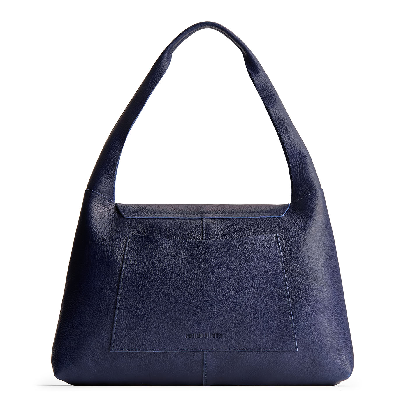 Cobalt*Large | Slouchy triangle shaped shoulder bag with a flap