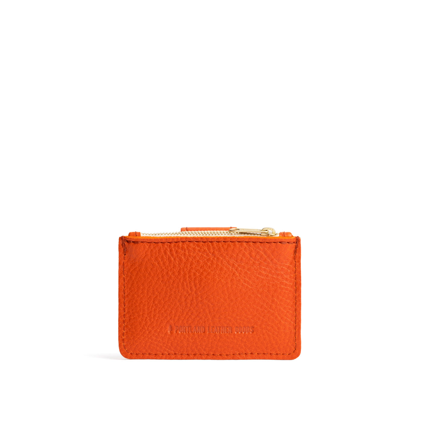 Koi | Back of compact wallet with snap closure and zippered pouch