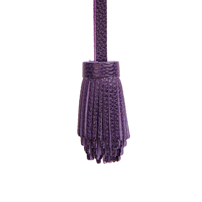 Empire | Pom-pom style with tiered leather fringe