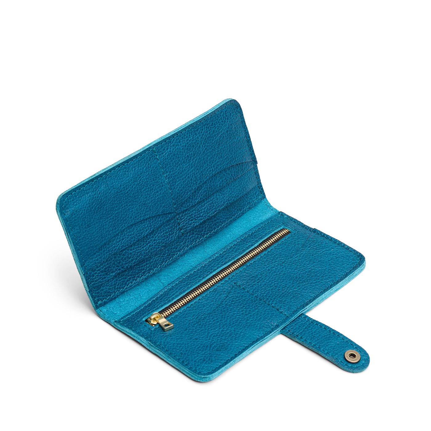 Planetary | Leather wallet with snap closure