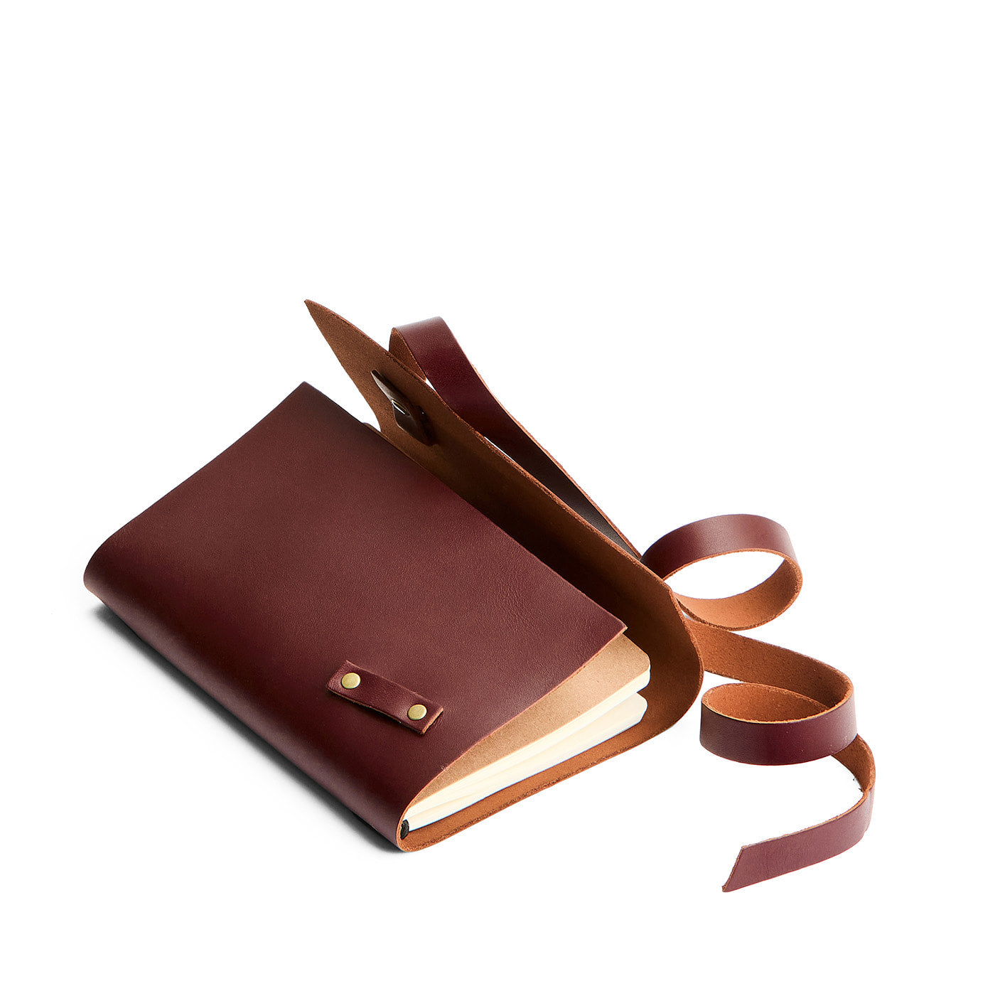 Cognac*Medium | Wrap Journal open